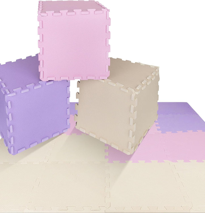 ToyVelt Foam Puzzle Floor Mat for Kids β Interlocking Play Mat with Colors β Educational Large Puzzle Foam Floor Tiles for Crawling, Playroom, Play Area, Baby Nursery