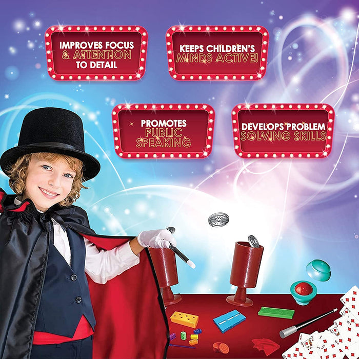 ToyVelt Magic Tricks Magic Set - Kids Magic Kit for Beginners with Over 200 Tricks and Instructions - Hours of Fun and Learning - for Boys and Girls Ages 5, 6,7 and Up