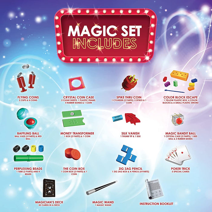 ToyVelt Magic Tricks Magic Set - Kids Magic Kit for Beginners with Over 200 Tricks and Instructions - Hours of Fun and Learning - for Boys and Girls Ages 5, 6,7 and Up