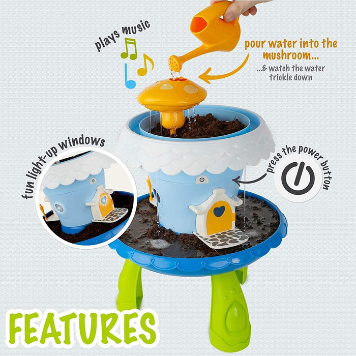 ToyVelt Fairy Garden Kit for Kids - Grow Your Own Fairy House with Soil and Seeds Plus 15 Exciting Accerioeroies with Music and Lights - The Best Fairy Garden Kit for Boys and Girls Ages 4 and up