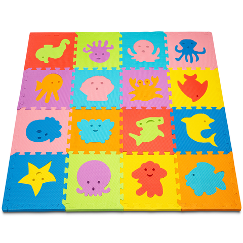 ToyVelt Foam Puzzle Floor Mat for Kids – Animals