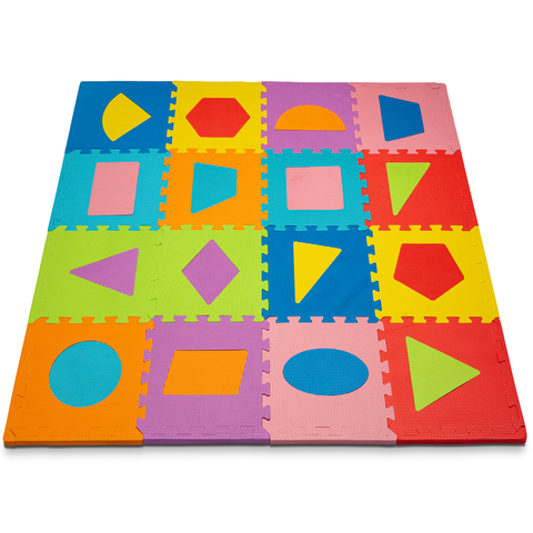ToyVelt Foam Puzzle Floor Mat for Kids - Shapes