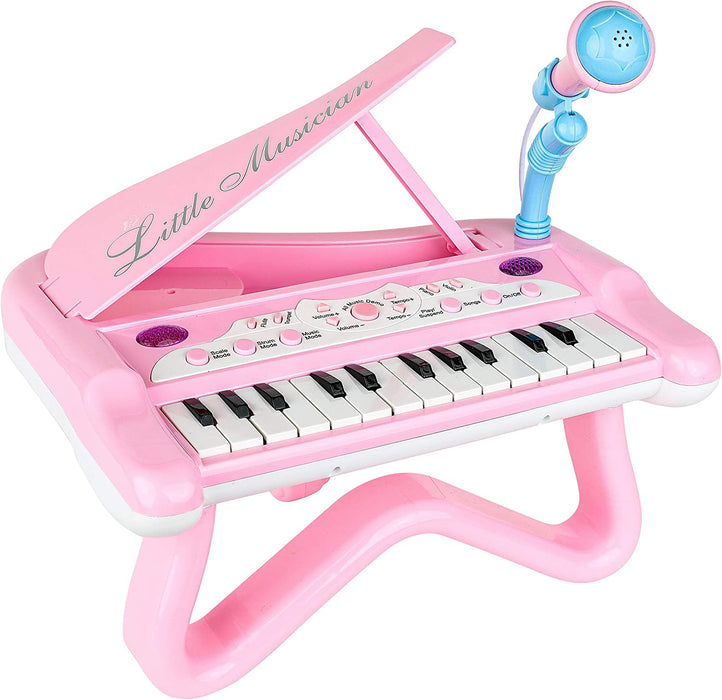 ToyVelt Toy Piano for Toddler Girls – Cute Piano for Kids with Built-in Microphone & Music Modes - Best Birthday Gifts for 3 4 5 Year Old Girls – Educational Keyboard Musical Instrument Toys